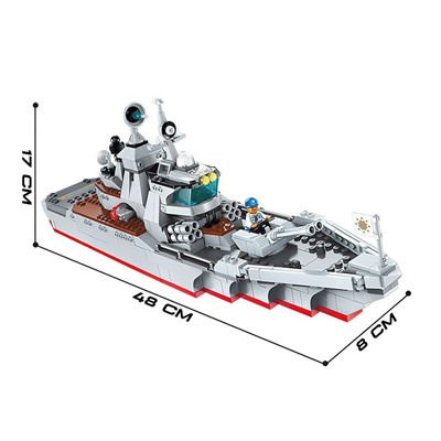 Конструктор Военная зона «Штурмовой крейсер», 4 минифигуры, 539 деталей
