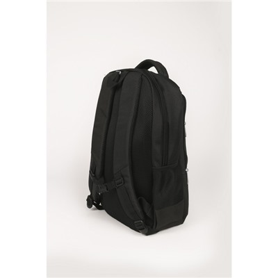 Рюкзак, 2 отдела на молнии, цвет черный 30х10х42см