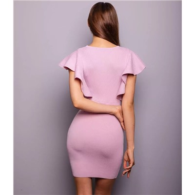 Платье #КТ7319, розовый