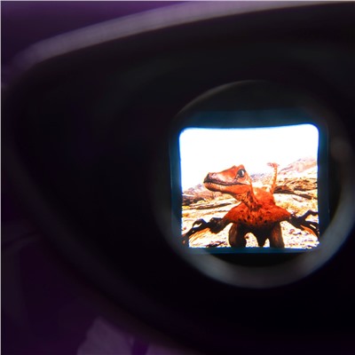 Bondibon 3D-очки "Космос и Динозавры", фиолетовые, 2 диска со слайдами