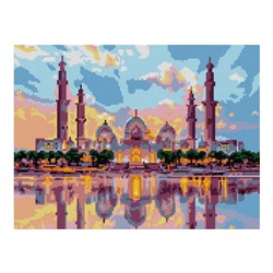 Алмазная мозаика 30 × 40 см, полное заполнение «Мечеть Зайда»