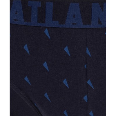 Мужские трусы слипы спорт Atlantic, набор 3 шт., хлопок, темно-синие + графит + темно-голубые, 3MP-152