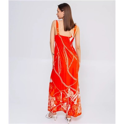 Платье #8353, оранжевый