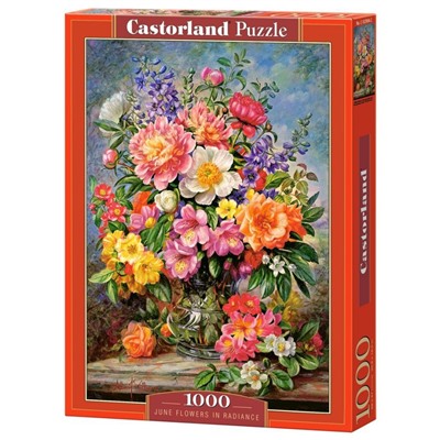 Пазлы C-103904 Цветы в сиянии, 1000 деталей Castor Land
