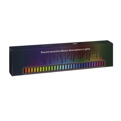Светильник атмосферный NSL-004, работа от звука, аккум. бат., RGB, черный корпус
