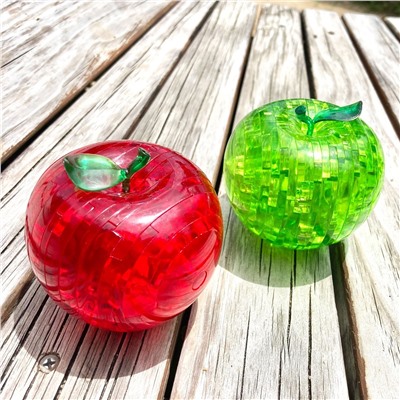 Yuxin 3D-Пазл "Яблоко" Зеленое Crystal Puzzle