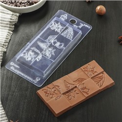 Форма для шоколада и конфет «Лесенка», 7×15×1 см, цвет прозрачный