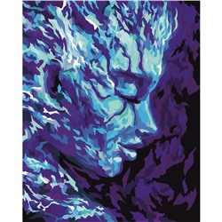 Картина по номерам на холсте ТРИ СОВЫ "Стихия. Вода", 40*50, с акриловыми красками и кистями