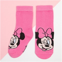 Носки для девочки «Минни Маус", DISNEY, 12-14 см, цвет розовый