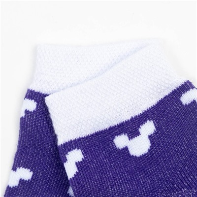Носки Микки Маус, фиолетовый, 10-12 см