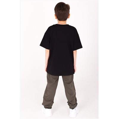 Хлопковая футболка для мальчика с лайкрой Takro