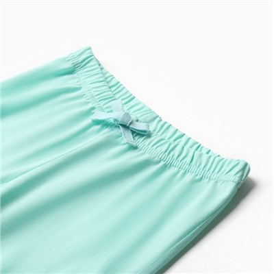 Пижама для девочки (кофта и брюки) MINAKU, цвет белый/мятный, рост 98 см