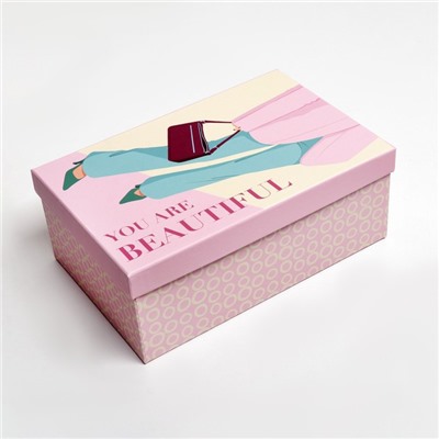 Набор подарочных коробок 5 в 1 «Lady», 22 × 14 × 8.5‒ 32.5 × 20 × 12.5 см