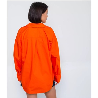 Рубашка #БШ1512, оранжевый