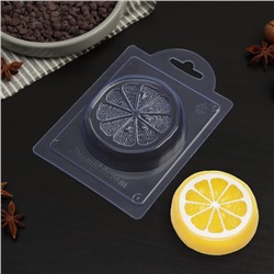 Форма для шоколада и конфет «Долька лимона», 4×4×1 см, цвет прозрачный