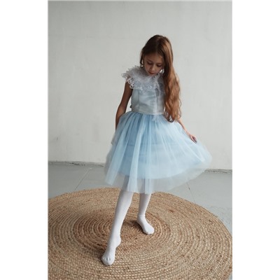 А22-4 Платье для девочки МУЗА  голубой