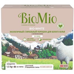 Стиральный порошок BioMio BIO-WHITE, универсальный, 1.5 кг