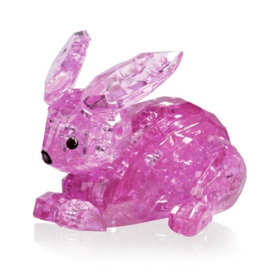 Yuxin 3D-Пазл "Кролик" Crystal Puzzle, Розовый