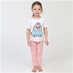 Пижама детская для девочки KAFTAN "Мопс" рост 98-104 (30)
