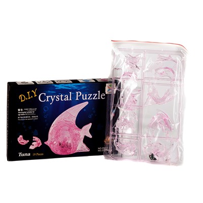 Yuxin 3D-Пазл "Рыбка" Розовая Crystal Puzzle