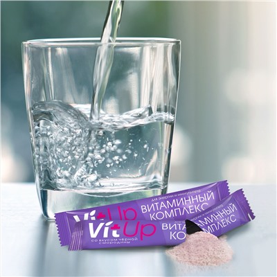 «Витаминный комплекс для энергии и иммунитета VitUp»  со вкусом малины, 10шт.