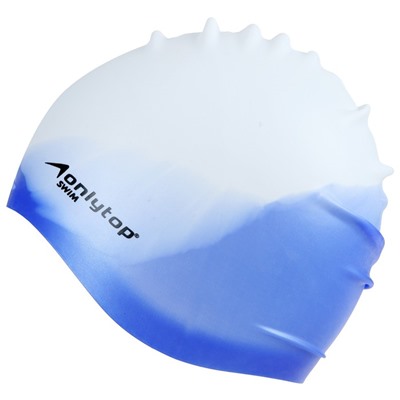 Шапочка для плавания детская ONLYTOP, силиконовая, обхват 54-60 см, цвета МИКС