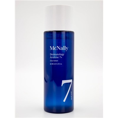 MCNALLY - ТОНЕР С АЗУЛЕНОМ И ЭКСТРАКТОМ ЦЕНТЕЛЛЫ DERMATOLOGY AZULENE 7+ CICA TONER, 200 МЛ