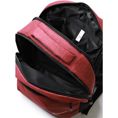 Рюкзак школьный, 2 отдела на молнии, цвет бордовый 27х38,5х13см