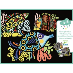 Бархатная раскраска Djeco «Милые рыбки»