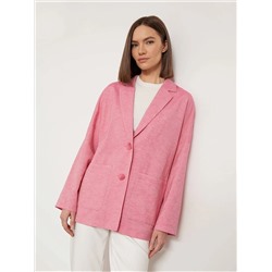 Жакет прямого кроя  цвет: Розовый ML618/lugosi | купить в интернет-магазине женской одежды EMKA