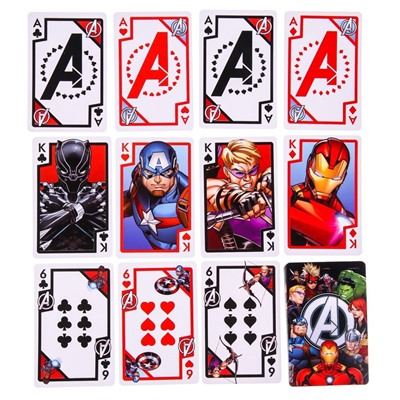 Карты игральные "Avengers" Мстители, Марвел
