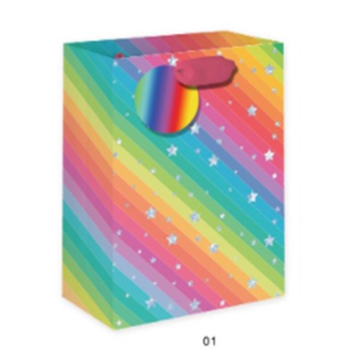 Пакет подарочный «Rainbow Gift», star (18*23*10)