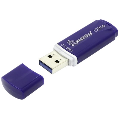 Память Smart Buy "Crown"  128GB, USB 3.0 Flash Drive, синий