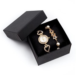 Женский подарочный набор Sifoe 2 в 1: наручные часы и браслет