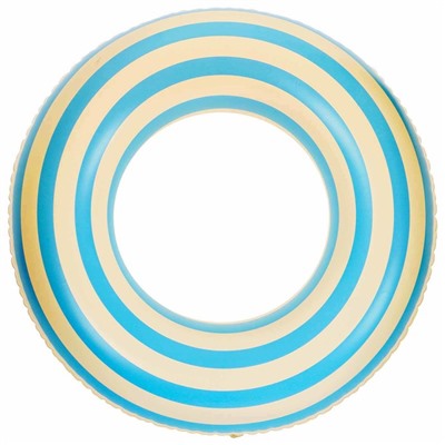 Круг для плавания 90 см, цвет белый/голубой