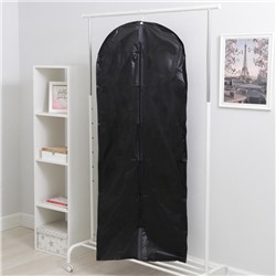 Чехол для одежды плотный Доляна, 60×160 см, PEVA, цвет чёрный
