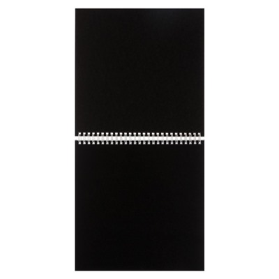 Скетчбук 240 х 240 мм, 40 листов чёрная бумага, 20 листов белая бумага, на гребне "Музыка Да Винчи", обложка мелованный картон, жёсткая подложка, блок 100/160 г/м²