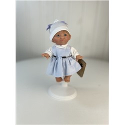Кукла Джестито "Инфант", 18 см, в голубом сарафане, недовольная, арт. 10000U-12