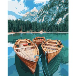 Картина по номерам на холсте ТРИ СОВЫ "Пристань", 40*50см, с акриловыми красками и кистями