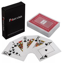 Premium Poker Карты пластиковые Poker club, красные