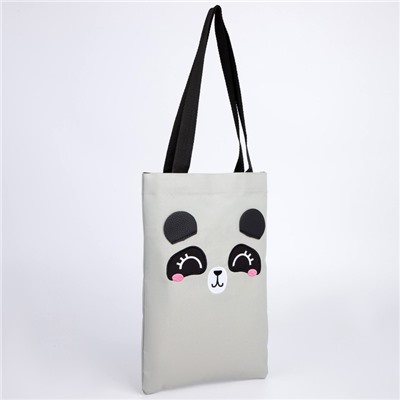 Детский сумка-шоппер с допиками NAZAMOK  «Панда», 32*23см