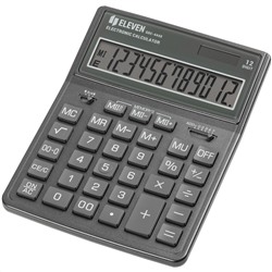 Калькулятор настольный Eleven SDC-444X-GR, 12 разрядов, двойное питание, 155*204*33мм, cерый