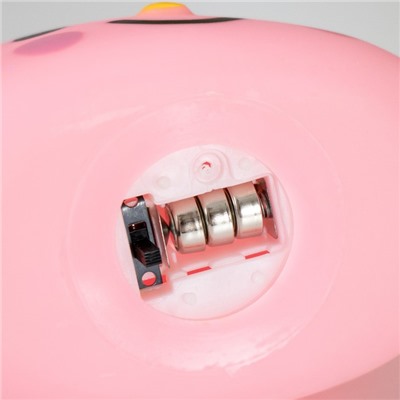 Ночник "Ушастик с бантиком" LED 1Вт 3хLR44 розовый 14х7х12,5см