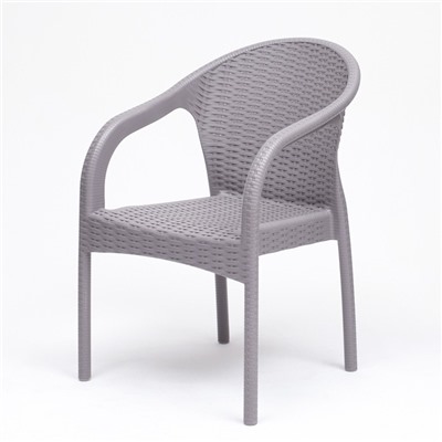 Кресло садовое "Ротанг" 64 х 58,5 х 84 см, серый
