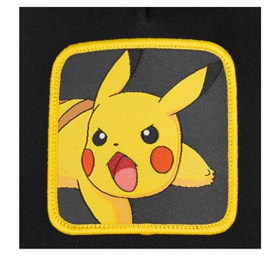 Бейсболка с сеточкой CAPSLAB арт. CL/PKM2/3/PIK6 Junior Pokemon Pikachu (черный / желтый)
