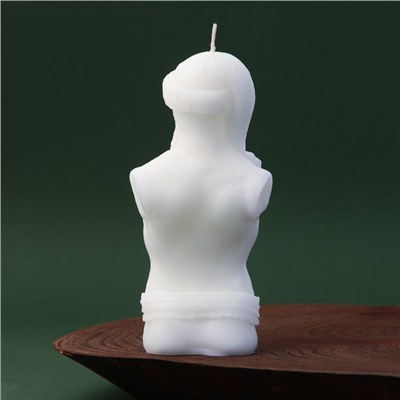 Новогодняя свеча формовая «Дед Мороз», без аромата, 6 х 4 х 12,5 см.