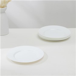 Набор обеденных тарелок Luminarc EVERYDAY, d=24 см, стеклокерамика, 6 шт, цвет белый