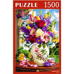 Пазлы «Цветы и колибри», 1500 элементов