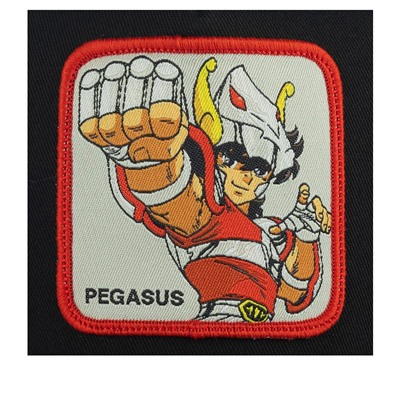 Бейсболка с сеточкой CAPSLAB арт. CL/SAI/1/PEG3 Saint Seiya Pegasus (черный / красный)