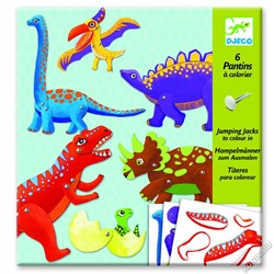 Волшебная бумага для поделок Djeco «Подвижные динозавры»